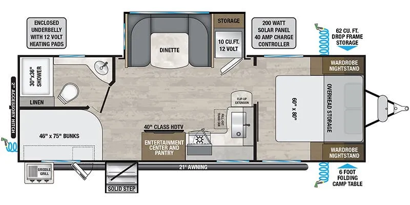 2024 Alliance RV Delta 251BH - Floor plan