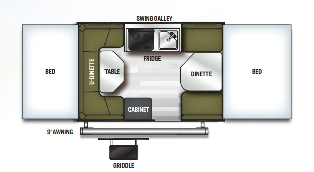 Forest River Flagstaff MAC 208 floor plan