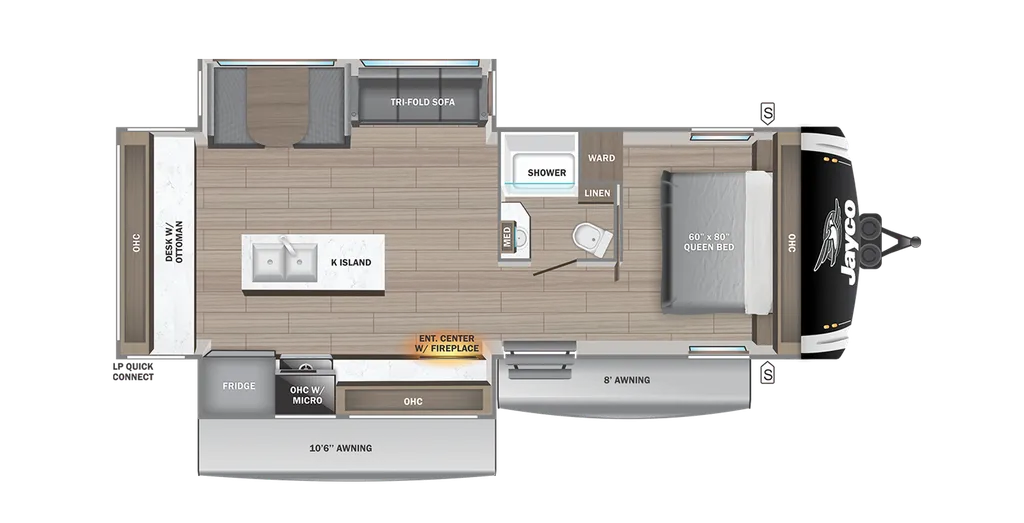 2025 Jayco Jay Feather 27MK floor plan