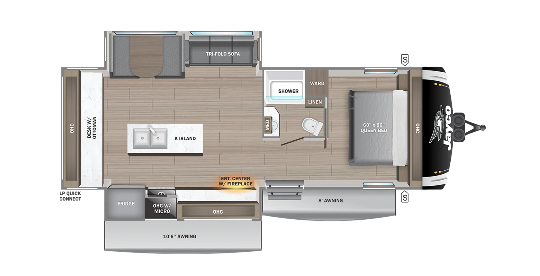 2025 Jayco Jay Feather 27MK - Floor plan