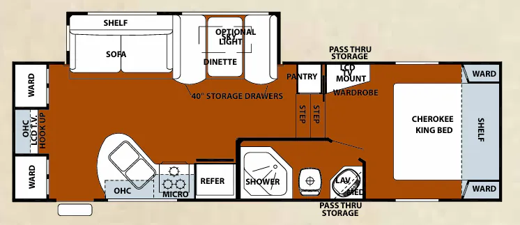 Forest River Cherokee 255S floor plan