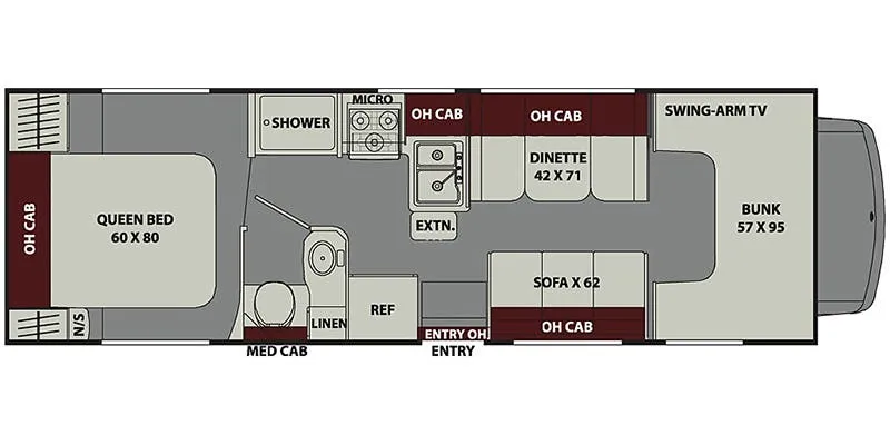Coachmen Leprechaun 270QB floor plan
