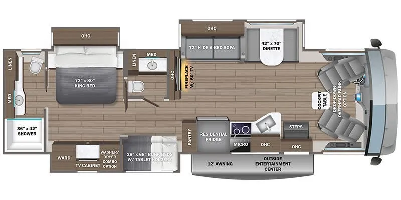 Entegra Coach Emblem 36B floor plan