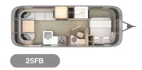 2021 Airstream Globetrotter 25FB - Floor plan