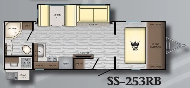 CrossRoads Sunset Trail Super Lite 253RB floor plan