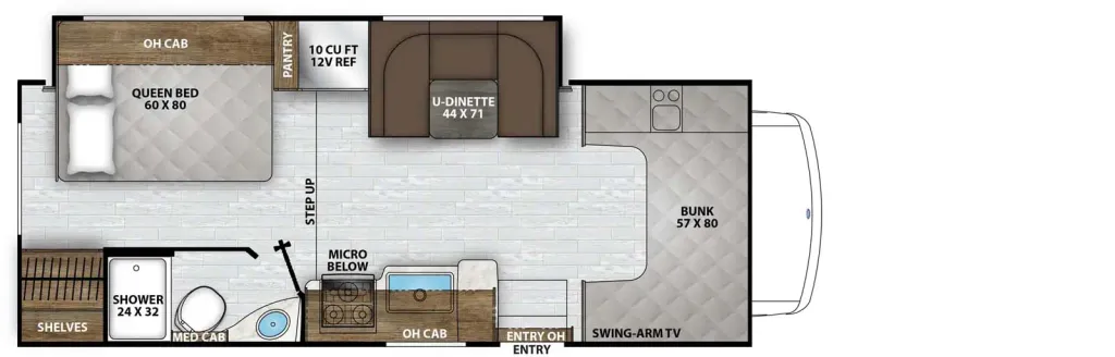 2026 Coachmen Leprechaun 230FS floor plan