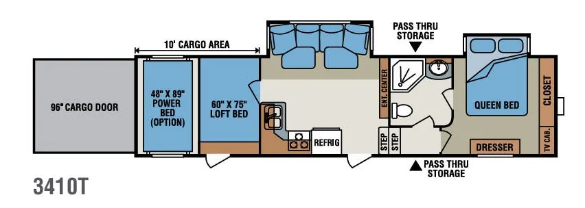 K-Z Inferno 3410T floor plan