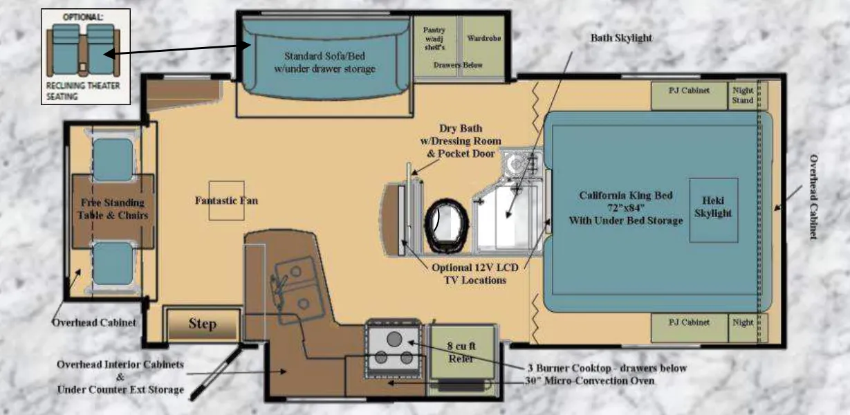 Adventurer Eagle Cap 1200 floor plan
