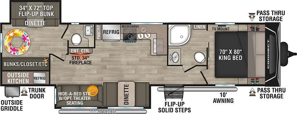 K-Z Connect C322BHK floor plan