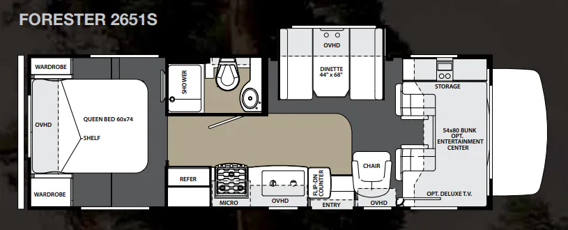 Forest River Forester 2651 S floor plan