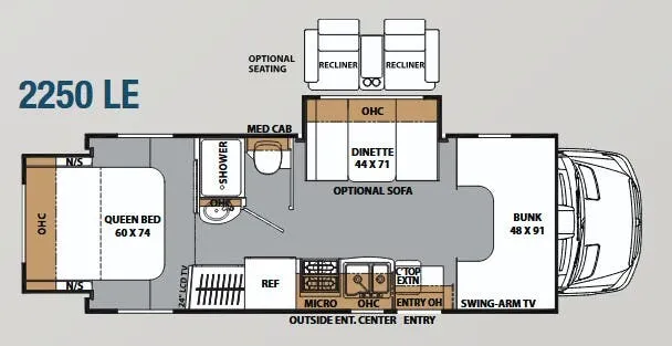 Coachmen Prism LE 2250 LE floor plan