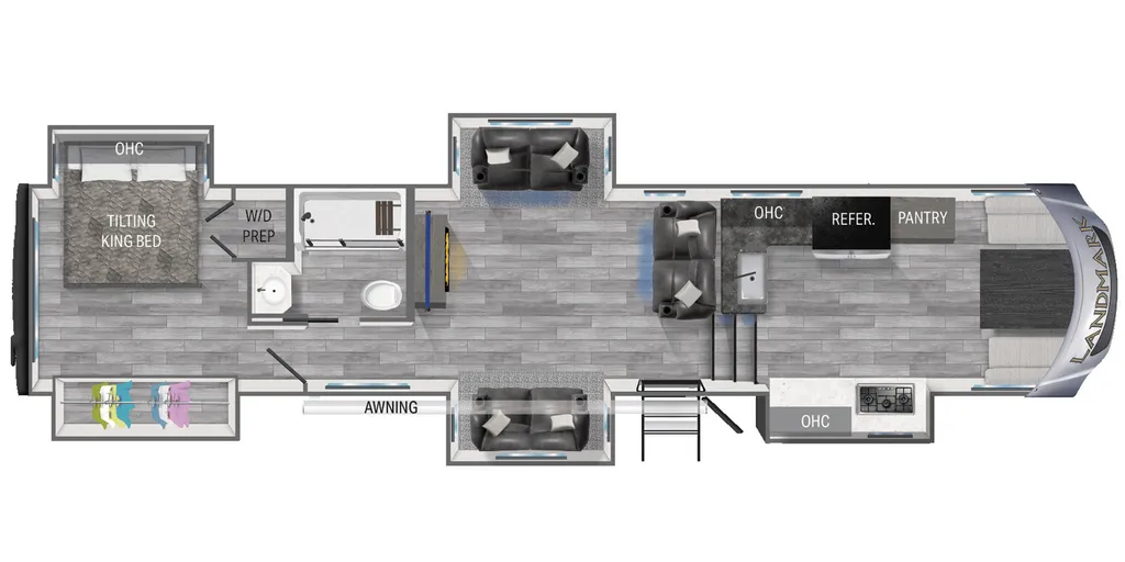 2021 Heartland Landmark Tucson floor plan