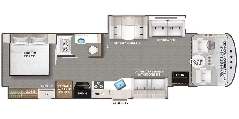2026 Thor Motor Coach Windsport 35R - Floor plan