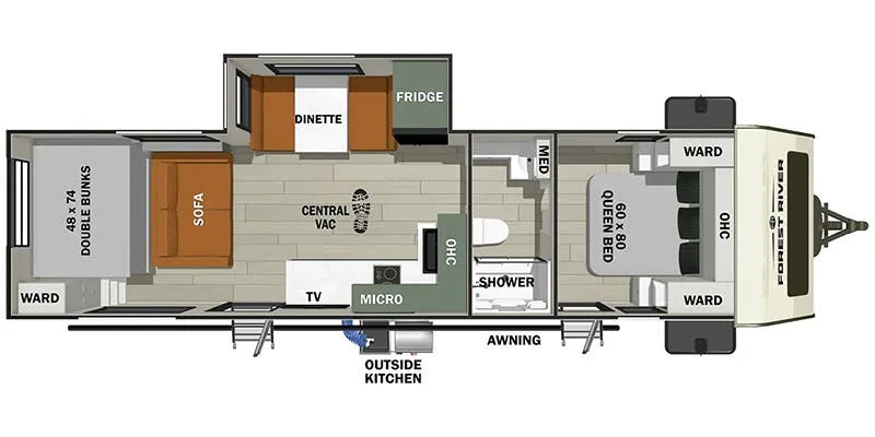 2025 Forest River No Boundaries 20 Series NB20.9 - Floor plan