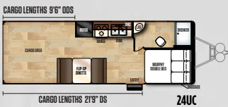 Forest River Work and Play LE 24UC floor plan