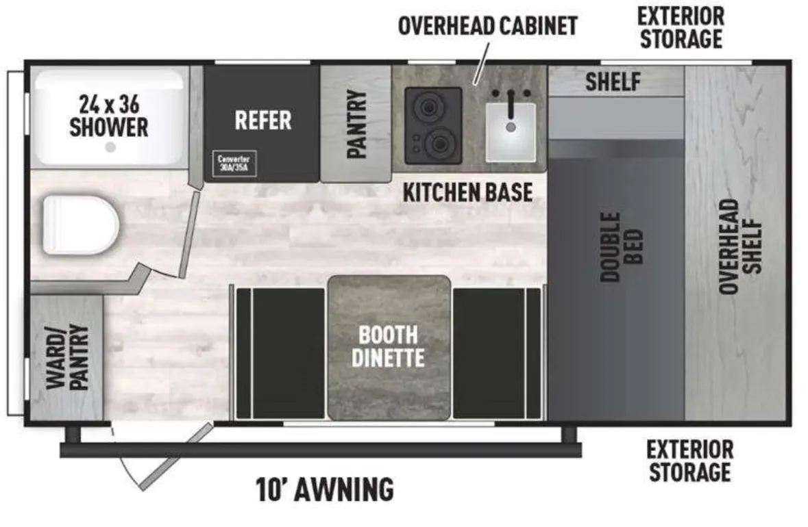 Forest River Viking 16SFB floor plan