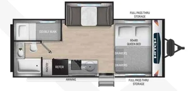 Cruiser RV Hitch 18BHS floor plan