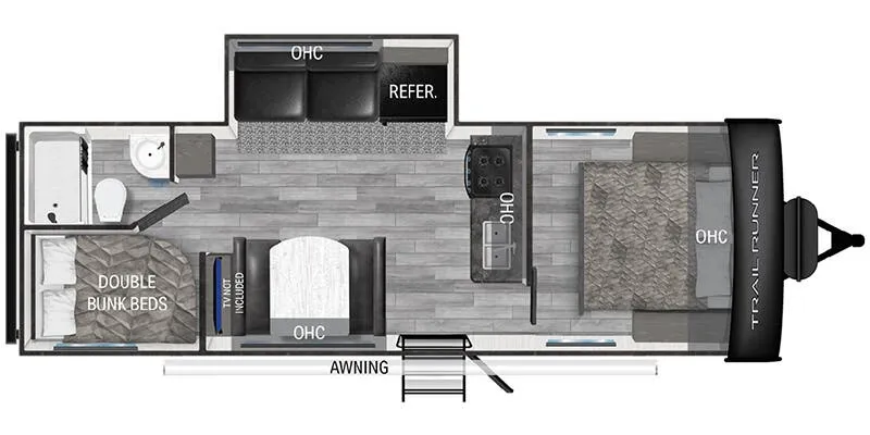 Heartland Trail Runner TR 261 BHS floor plan
