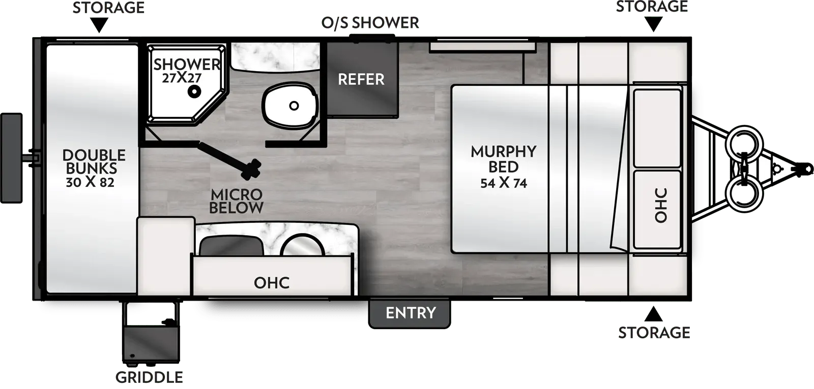 2024 Coachmen Remote 18R - Floor plan