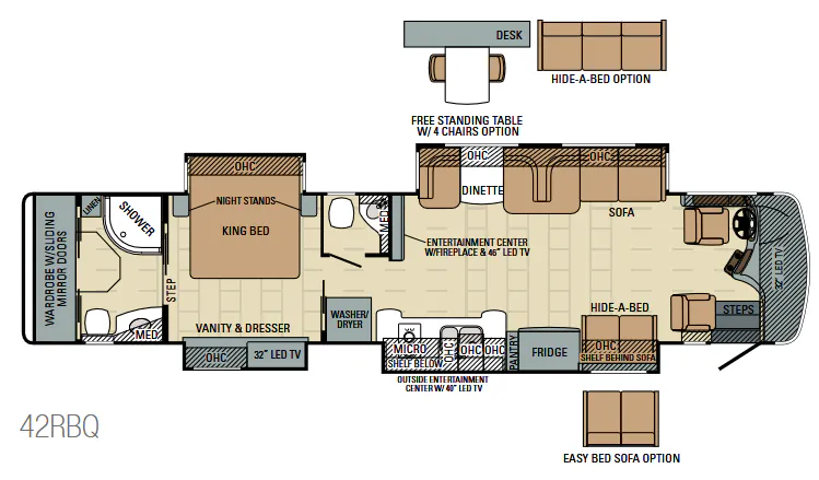Entegra Coach Anthem 42RBQ floor plan