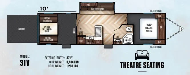 Forest River Vengeance 31V floor plan