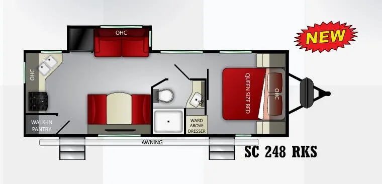 Cruiser RV Shadow Cruiser 248RKS floor plan