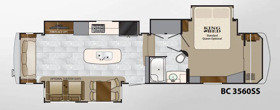 Heartland Big Country 3560SS floor plan
