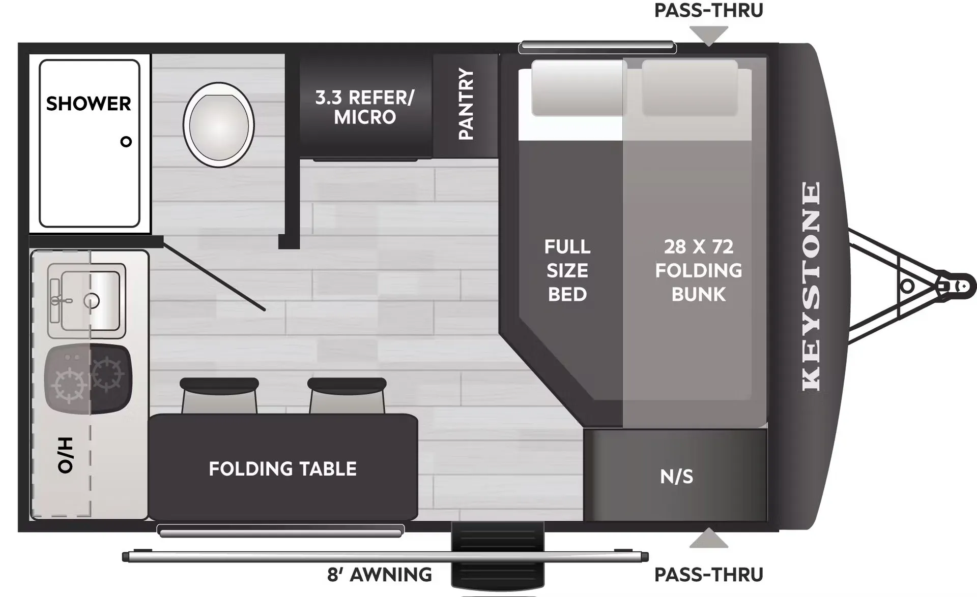 Keystone Springdale Mini 1310RK floor plan