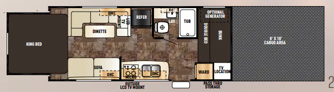 Forest River Cherokee Wolf Pack 21WP120 floor plan