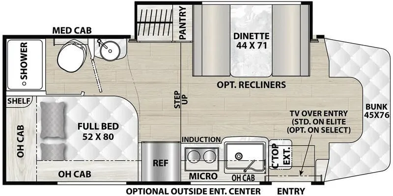 Coachmen Prism Select 24CBS floor plan