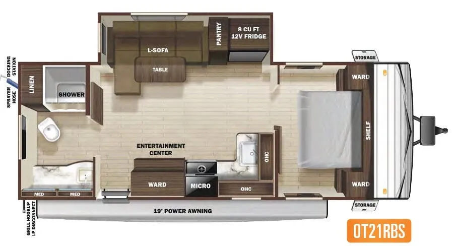 Highland Ridge Open Range Conventional OT21RBS floor plan