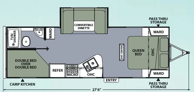 Coachmen Apex Ultra-Lite 245BHS floor plan