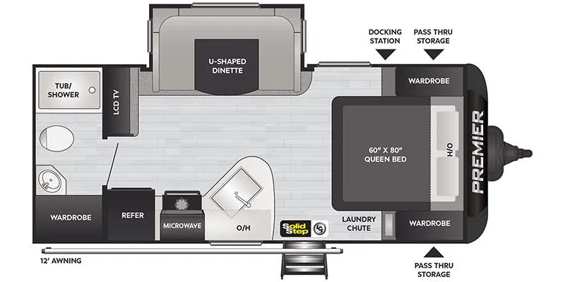 Keystone Premier 19FBPR floor plan