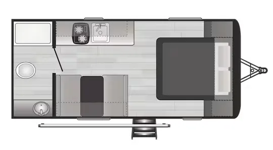 Keystone Hideout 178RB floor plan