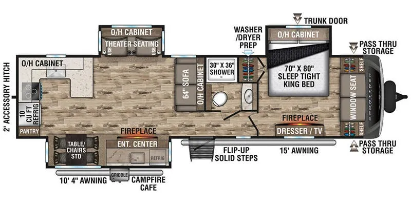 2023 Venture RV SportTrek Touring Edition STT336VRK floor plan