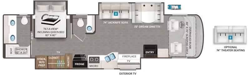 2026 Thor Motor Coach Palazzo GT 37.5 floor plan