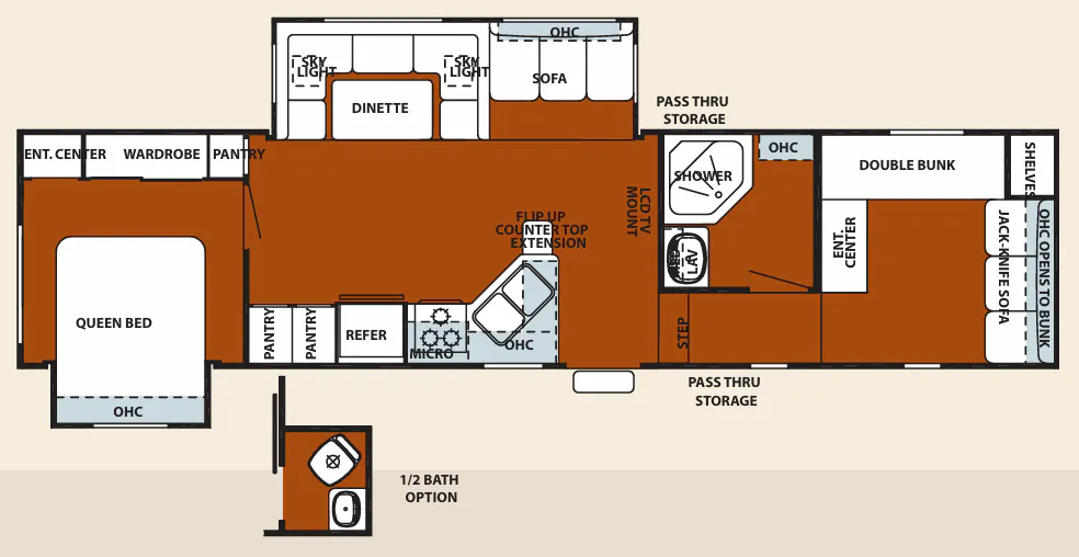 Forest River Cherokee 295U floor plan