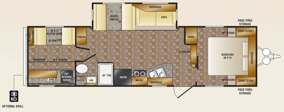 CrossRoads Zinger ZT30KB floor plan