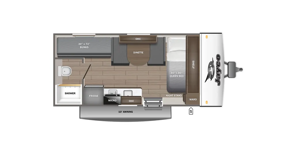 2027 Jayco Jay Feather Air SL 17BHSL floor plan