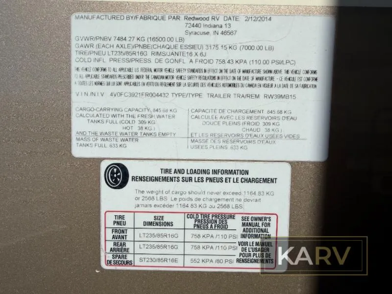 2015 Redwood RV Redwood 39MB - Photo 4