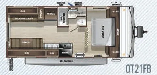 Highland Ridge Open Range Conventional OT21FB floor plan