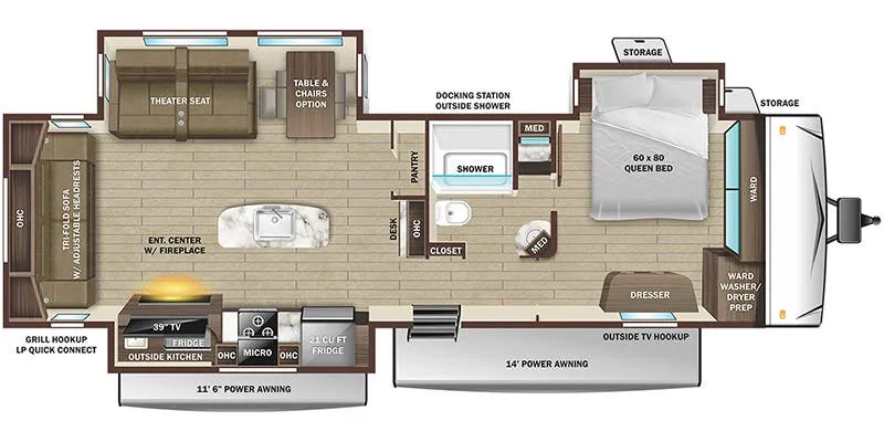 Highland Ridge Mesa Ridge 322RLS floor plan