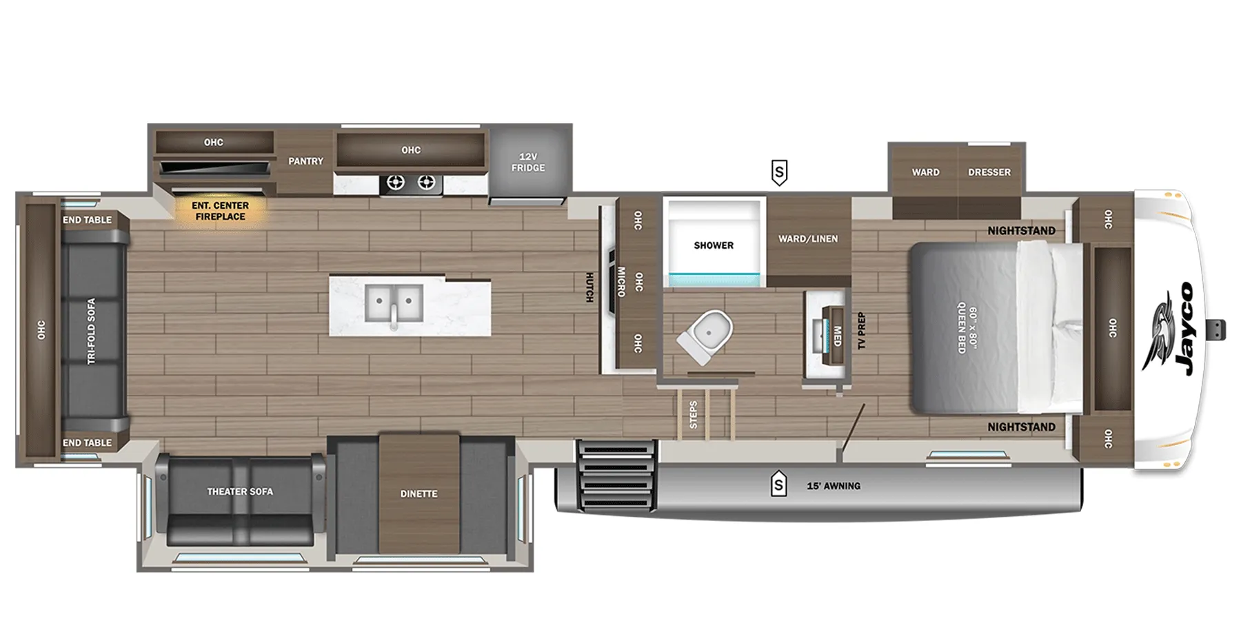 2027 Jayco Eagle SLE 30RLT - Floor plan