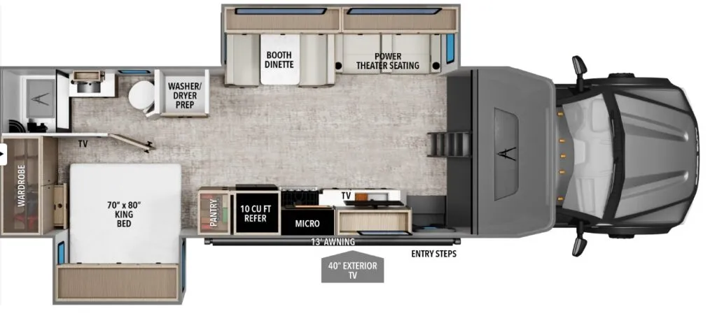 2026 Grand Design Lineage MPV Series F 31ZW - Floor plan