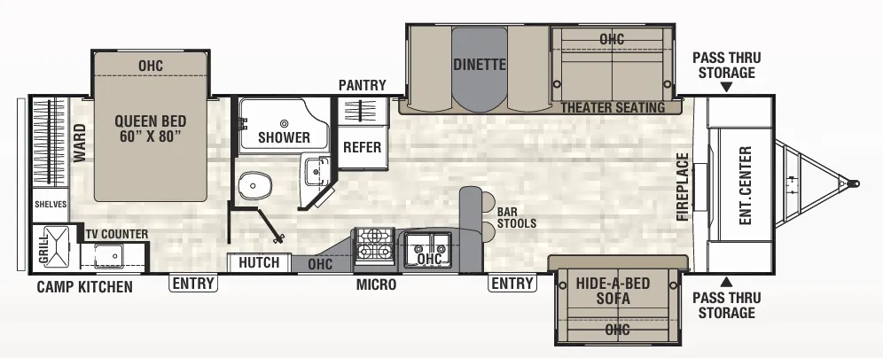 2017 Coachmen Freedom Express Maple Leaf Edition 321 FEDSLE - Floor plan