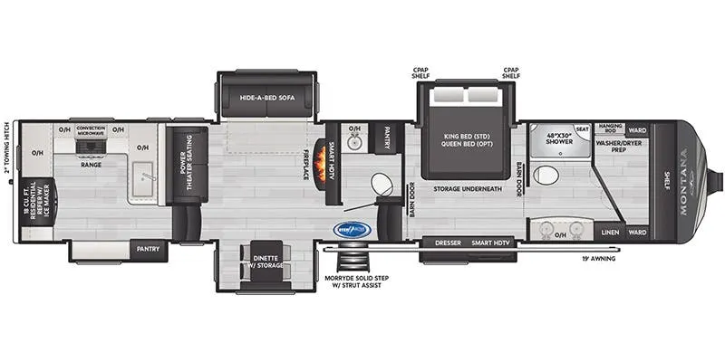 2025 Keystone Montana 3901RK - Floor plan