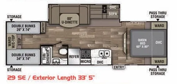 Coachmen Freedom Express Select 29SE floor plan
