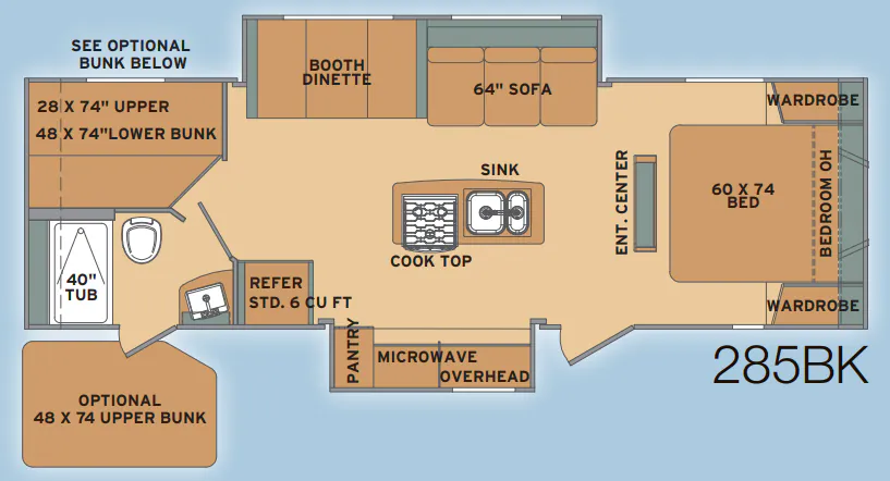 Shasta Flyte 285BK floor plan