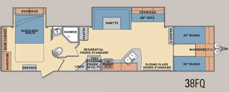Shasta Revere 38FQ floor plan