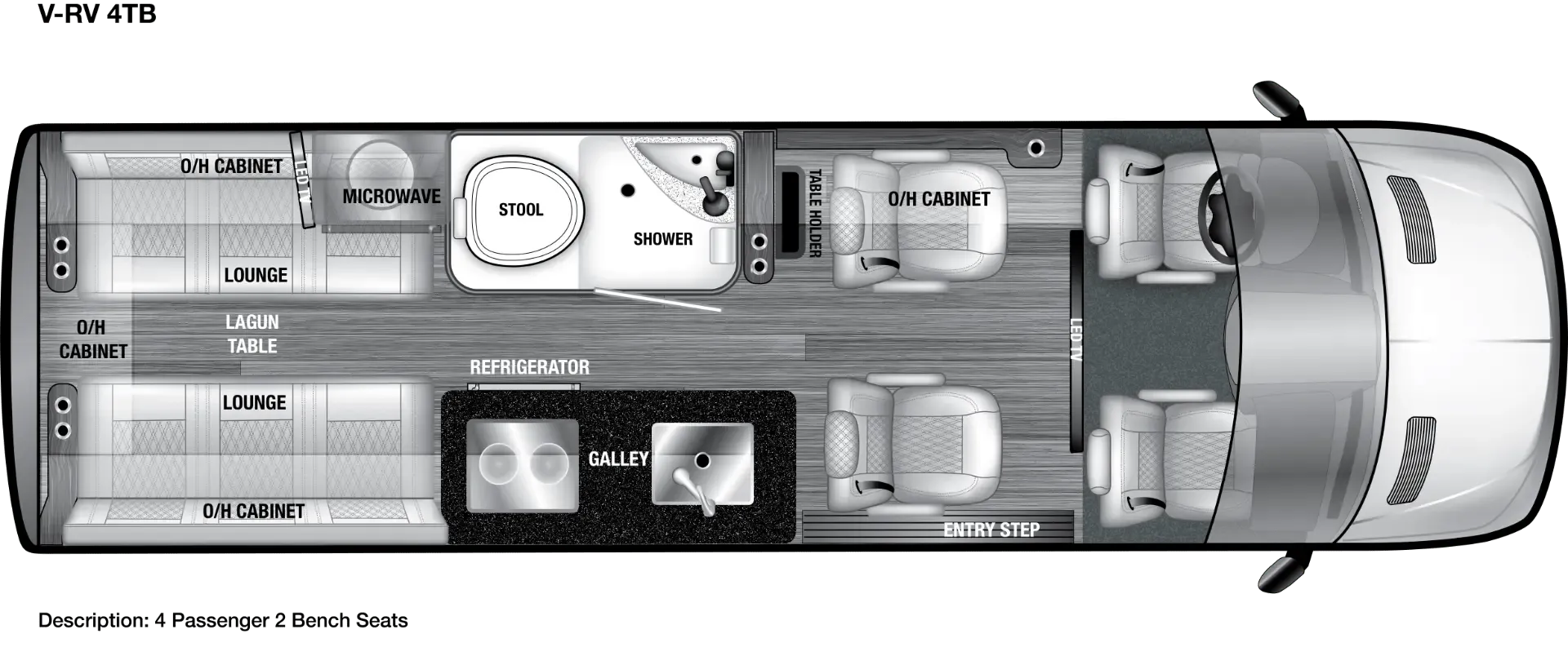 OGV Luxury Coach V-RV 4TB floor plan